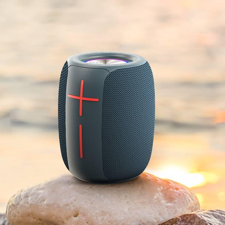Powerology Ghost Speaker, Bluetooth 5.0, Water-Resistant, 1500mAh Battery Capacity - Navy Blue