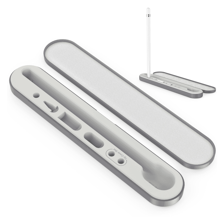 Ahastyle ABS Storage Box With Magnetic, Compatible with Apple Pencil 1&2 - Grey