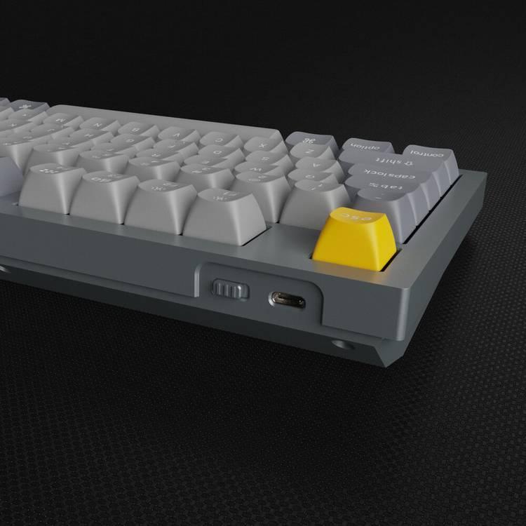 Keychron Q3 QMK Custom Hot-Swappable Gateron G-PRO Mechanical Keyboard With Red Switch & RGB - Space Grey