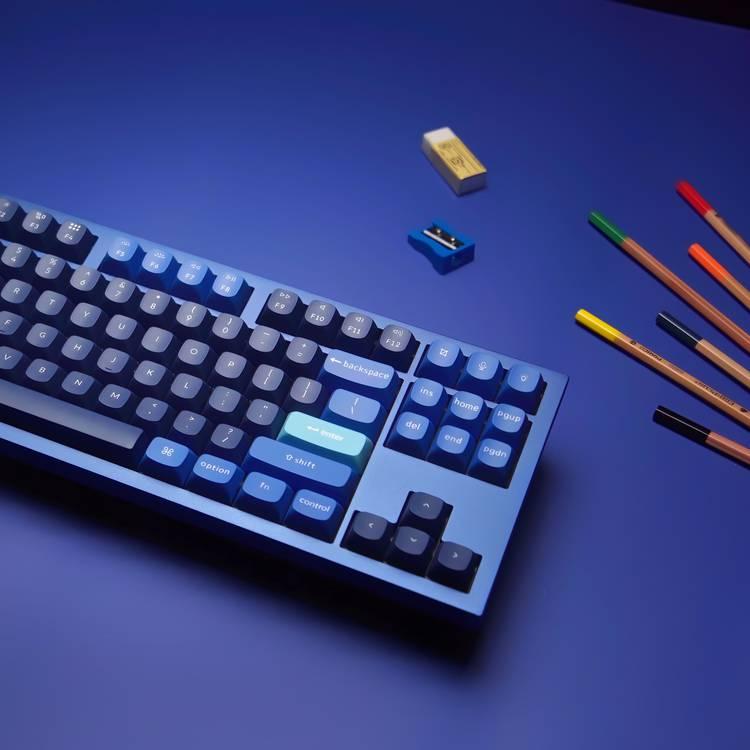 Keychron Q3 QMK Custom Hot-Swappable Gateron G-Pro Keyboard With RGB, Knob And Brown Switch - Navy Blue