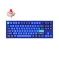 Keychron Q3 QMK Custom Hot-Swappable Gateron G-Pro Keybaord With RGB, Knob And Red Switch - Navy Blue