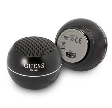 CG MOBILE Guess GUWSALGEK Bluetooth Mini aluminum Speaker 3W, battery 300 mAh - Black