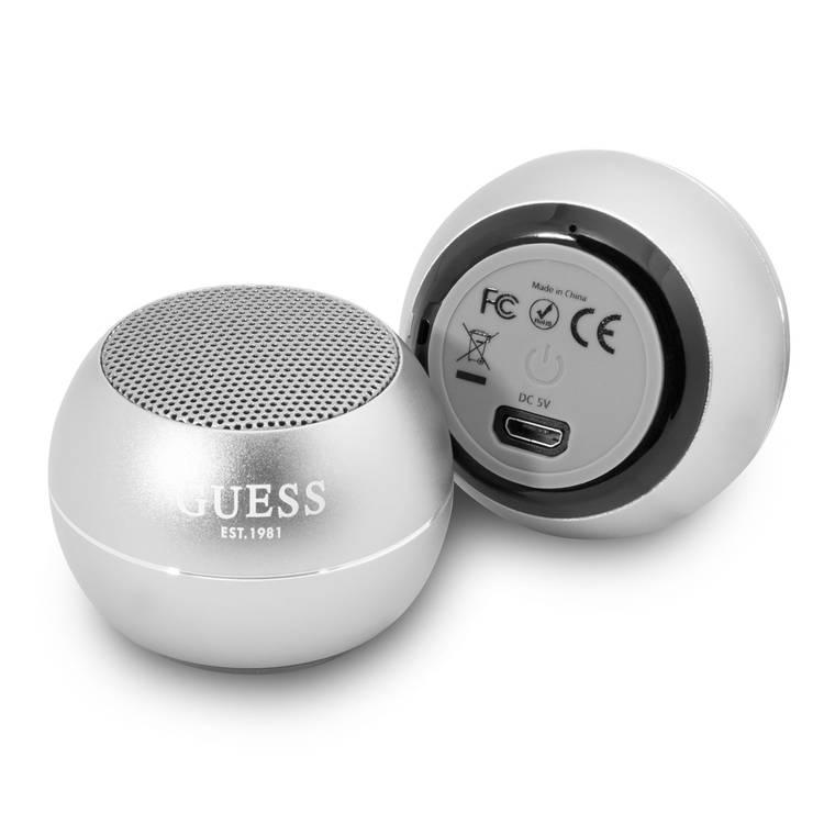 CG MOBILE Guess GUWSALGEG Bluetooth Mini aluminum Speaker 3W, battery 300 mAh - Gray