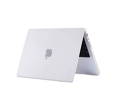 Green Carbon Fiber Grain Ultra-Slim HardShell Case, Compatible with Macbook Air 13"   - Clear