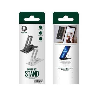 Green Lion Pocket Size Stand, Stable, Universal stand   - Black