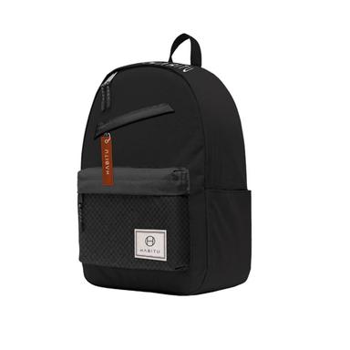 Habitu Polyester Backpack - Black