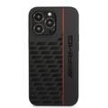 AMG Liquid Silicone Case with Carbon Pattern iPhone 13 Pro - Black