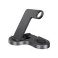 Powerology 3 in 1 Wireless Powerstand Pro 15W Charger, Charge 3 Devices - Black