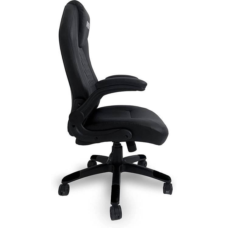 Nasa VOYAGER Gaming Chair, Black PU Wheels, Adjustable Armrests, Synthetic Leather - Black