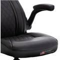 Nasa VOYAGER Gaming Chair, Black PU Wheels, Adjustable Armrests, Synthetic Leather - Black