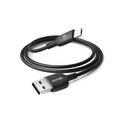 Porodo Blue PVC Micro Cable 1m/3.2ft, USB-A to Micro, Charge & Sync, Smart Design - Black