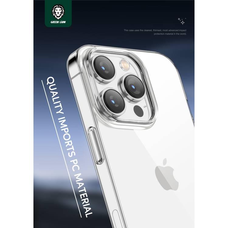 Green Delgado PC Case for iPhone 14 Pro - Clear