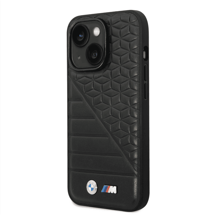BMW M Collection PU Leather Case Hot Stamped BI/Pattern Printed Logo For iPhone 14 Plus