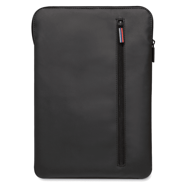 CG MOBILE BMW PU Leather Sleeve With Carbon Edges And Perforated Curves 14" Compatible With MacBook Intel® UHD Graphics/Windows/HP/Value Top Load Bag/Work, School, etc. - Black