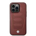 BMW Magsafe Compatibility Signature Collection Genuine Leather with Perforated Seats Design iPhone 14 Pro Max Compatibility - Burgundy