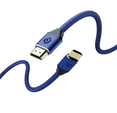 Powerology 8K HDMI Braided Cable 2M - Dark Blue