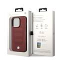 BMW Magsafe Compatibility Signature Collection Genuine Leather with Perforated Seats Design iPhone 14 Pro Compatibility - Burgundy