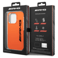 AMG PC/TPE Hard Case Bumper ProtectioniPhone 14 Pro Max Compatibility - Orange / Black