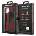AMG Transparent Double Layer Case Expressive Graphic Design iPhone 14 Compatibility - Black/Red
