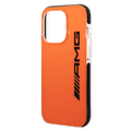 AMG PC/TPE Hard Case Bumper Protection iPhone 14 Pro Compatibility - Orange / Black