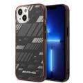 AMG Transparent Double Layer Case Expressive Graphic Design iPhone 14 Compatibility - Black