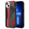 AMG Transparent Double Layer Case Expressive Graphic Design iPhone 14 Plus Compatibility - Black/Red