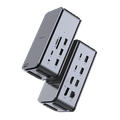 Powerology 15 In 1 Dual Dock Station - Grey