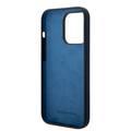 Mercedes-Benz Liquid Silicone Case with Gradient Star Horizontal Pattern iPhone 14 Pro Max Compatibility - Navy
