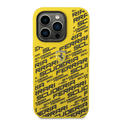 Ferrari Liquid Silicone Case All Over Printed Scuderia iPhone 14 Pro Compatibility - Yellow