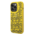 Ferrari Liquid Silicone Case All Over Printed Scuderia iPhone 14 Pro Compatibility - Yellow