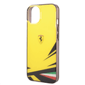 Ferrari PC/TPU Case with Double Layer Print iPhone 14 Compatibility - Yellow