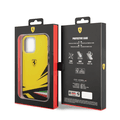 Ferrari PC/TPU Case with Double Layer Print iPhone 14 Pro Max Compatibility - Yellow