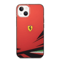 Ferrari PC/TPU Case with Double Layer Print iPhone 14 Compatibility - Red