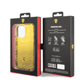 Ferrari Gradient PC/TPU Case with Allover Scuderia & Dyed Bumper iPhone 14 Pro Compatibility - Yellow