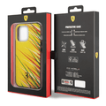 Ferrari PC/TPU Case with Double Layer Grass Print iPhone 14 Pro Max Compatibility - Yellow