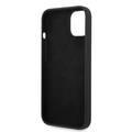 Guess Liquid Silicone Case with PC Camera Outline & Script Metal Logo New iPhone 14 Plus Compatibility - Black