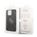 Guess PU Leather 4G Classic and Stylish Case with Big Metal Logo iPhone 14 Pro Max Compatibility - Grey
