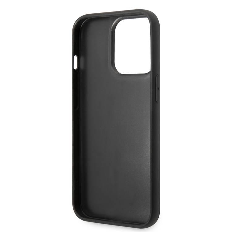 Karl Lagerfeld Quilted Nylon Puffy Case with Metal Logo Plate iPhone 14 Pro Compatibility - Black