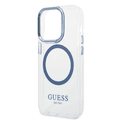 Guess Magsafe Compatibility Transparent Outline iPhone 14 Pro Max Compatibility - Blue