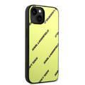 Karl Lagerfeld Grained PU Leather Case with Logomania Pattern iPhone 14 Compatibility - Green