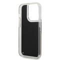 Karl Lagerfeld Liquid Glitter Silicone Case Gatsby Ikonik Protector iPhone 14 Pro Compatibility - Black / Gold