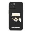 Karl Lagerfeld Case Silicone with 3D Rubber Karl Head Protector iPhone 14 Compatibility - Black