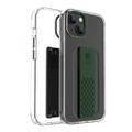 Levelo Graphia IMD Clear Case with Extra Grip Bumper Protection iPhone 14 Compatibility - Green