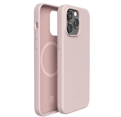 Levelo Iris Magsafe Compatibility Liquid Silicone Case iPhone 14 Pro Max Compatibility - Pink