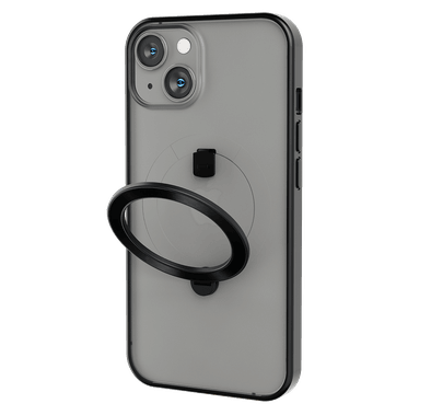 Levelo Magsafe Compatibility Ringo Multi Functional Kickstand Case Protective iPhone 14 Compatibility - Black