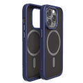 Levelo Magsafe Compatibility Kayo Matte Back Case Protective iPhone 14 Pro Compatibility - Blue/Blue
