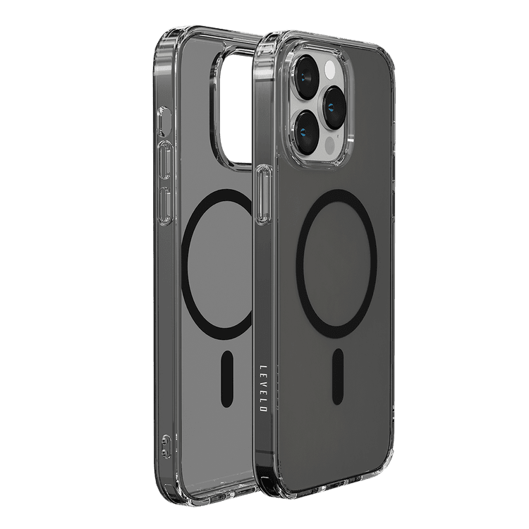 Levelo Magsafe Compatibility Clara Back Case iPhone 14 Pro Max Compatibility - Smoke