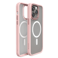 Levelo Magsafe Compatibility Kayo Matte Back Case Protective iPhone 14 Pro Max Compatibility - Matte Clear/Pink