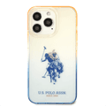 USPA PC/TPU Case with Dyed Bumper & Horse Logo iPhone 14 Pro Compatibility - Navy
