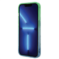 USPA PC/TPU IML Case with Dye Palm Design & Horse Logo iPhone 14 Pro Max Compatibility - Green